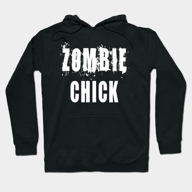 Zombie Chick: Funny Apocalypse T-Shirt Hoodie by Tessa McSorley